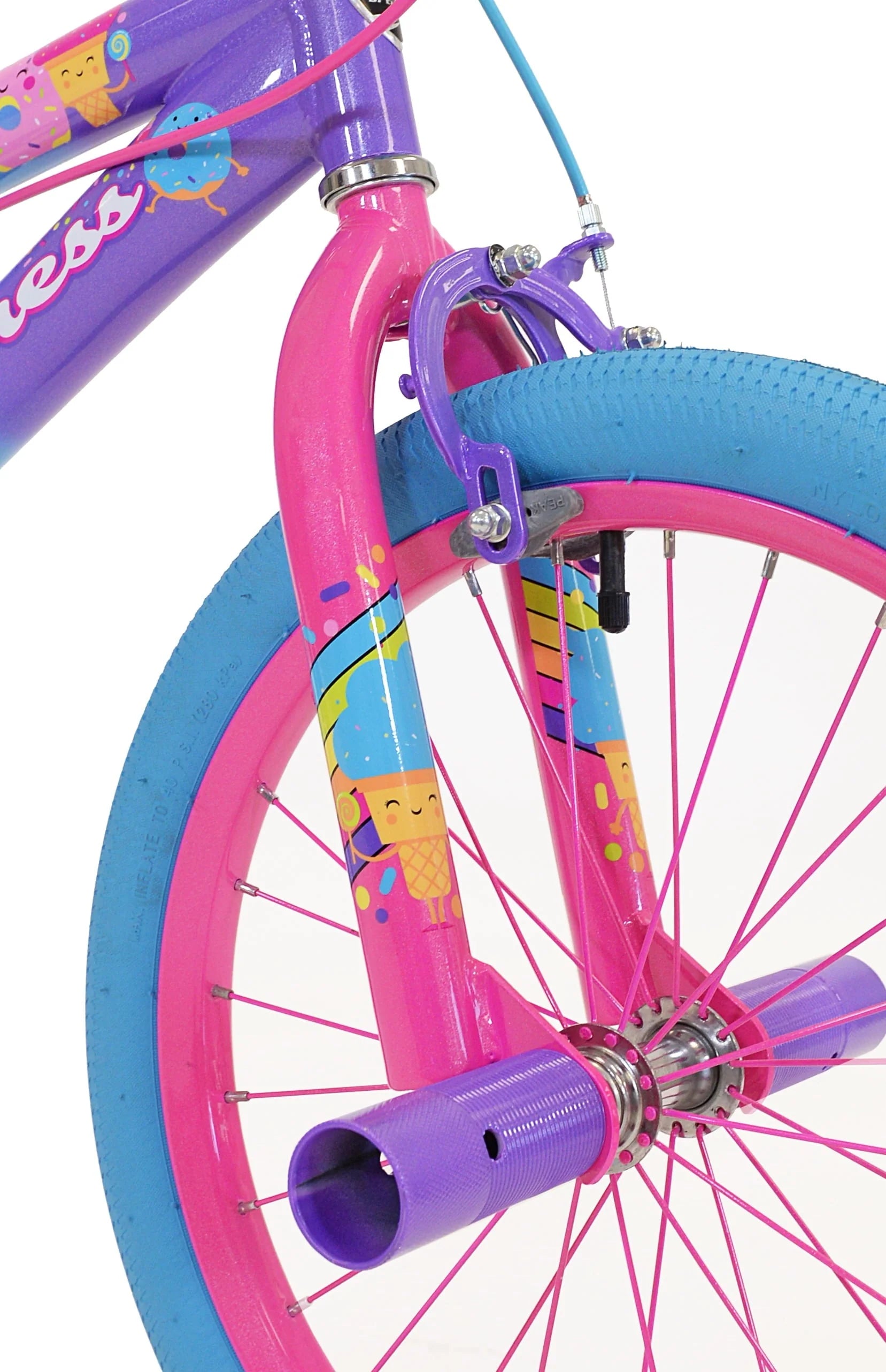 Kent Bicycles 18" Sweetness Girls Child Bike, Purple/Pink/Blue