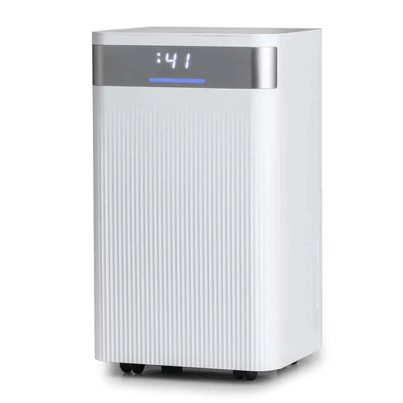 32 Pints 2000 Sq.ft Basement Dehumidifier with Drain Hose, 24H Timer & 3-Color Indicator, Quiet Portable Dehumidifier for Home, Bedroom, Bathroom
