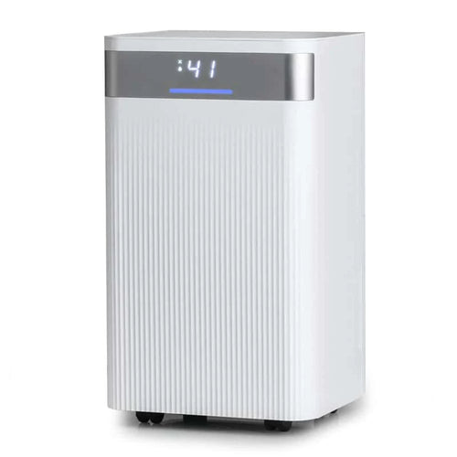 32 Pints 2000 Sq.ft Basement Dehumidifier with Drain Hose, 24H Timer & 3-Color Indicator, Quiet Portable Dehumidifier for Home, Bedroom, Bathroom